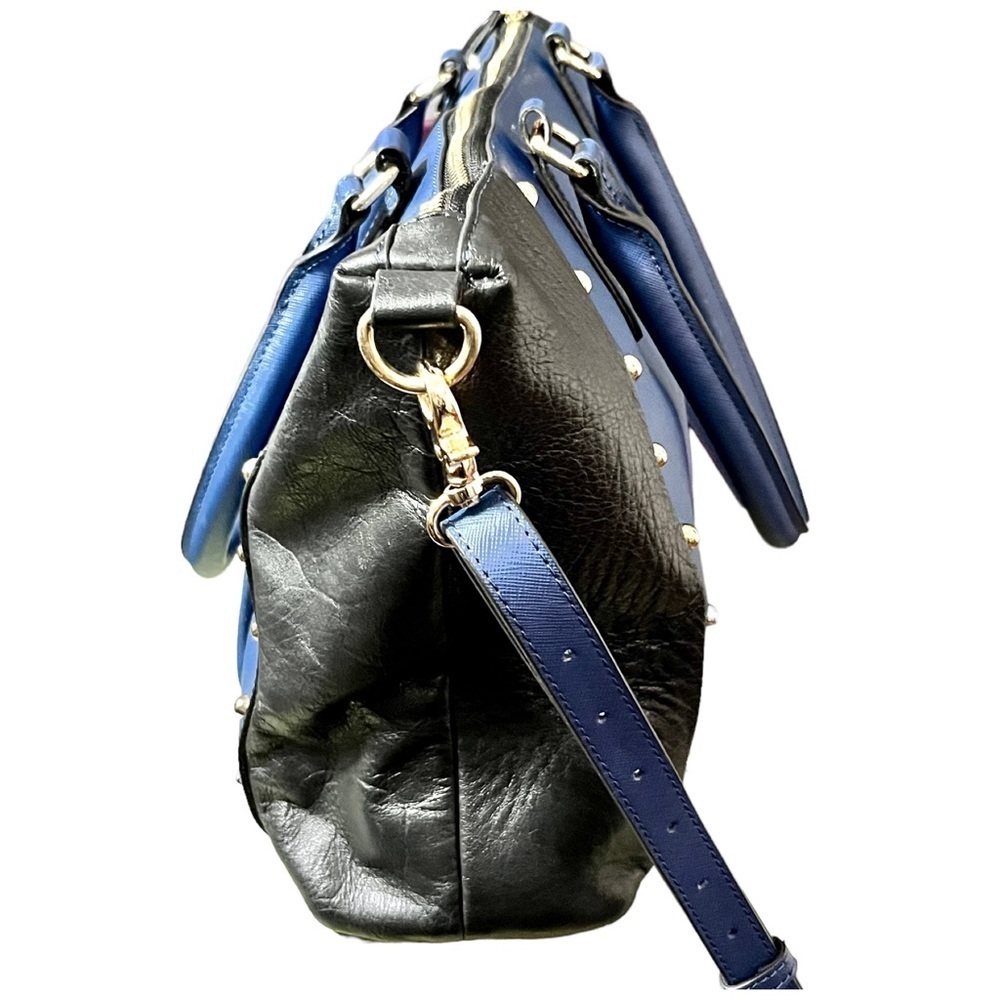 OH by Joy Gryson Black & Blue Color Block Leather Purse - Picture 2 of 6